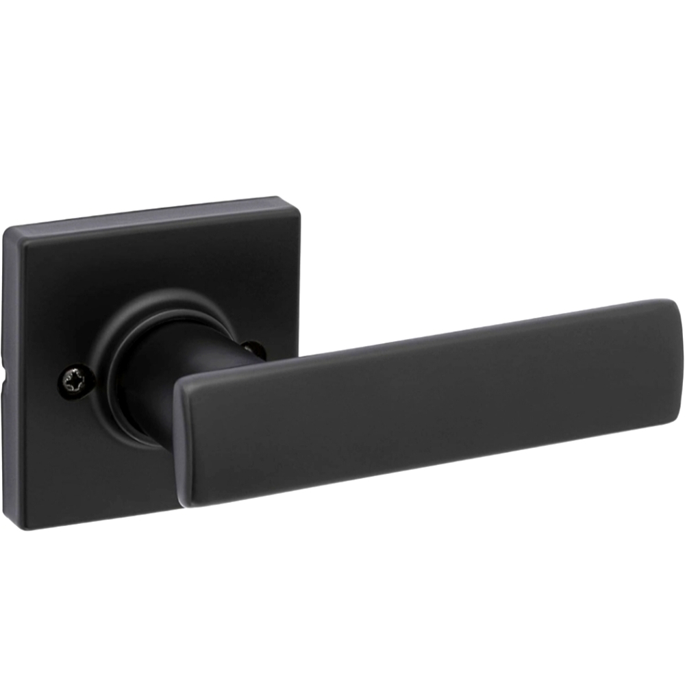 Weiser Breton Matte Black Dummy Door Handle, Inactive Single Door Hardware New